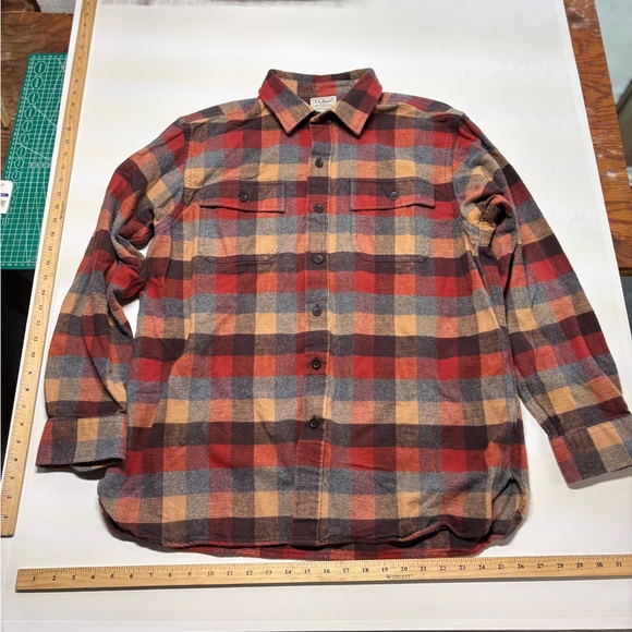Men's Chamois Shirt, Traditional Fit, Plaid size Large - Picture 4 of 6